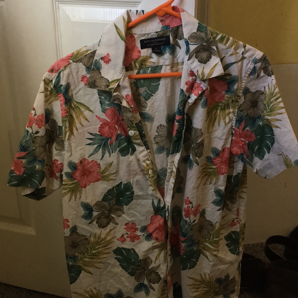Floral button up shirt